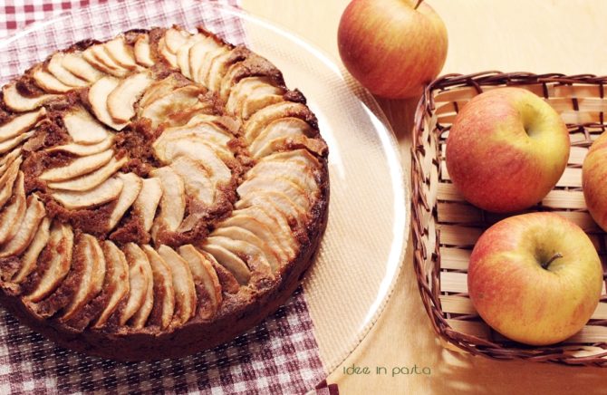 torta di mele con farina di castagne