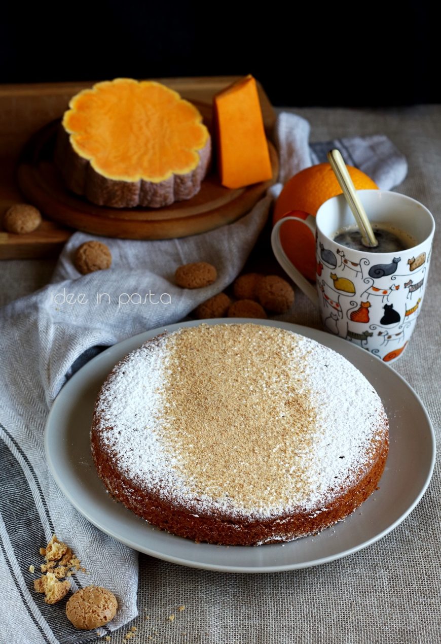 Torta di zucca e amaretti senza burro | Idee in pasta